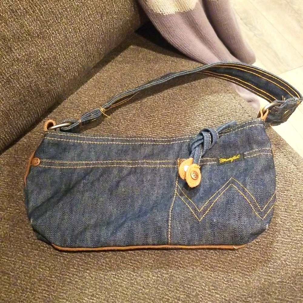 Wrangler Denim Baguette Handbag